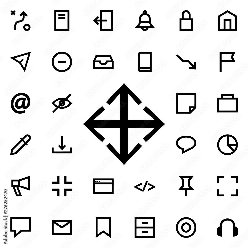 arrow direction icon. Universal set of web for website design and development, app development arrow direction icon. Universal set of web for website design and development, app development