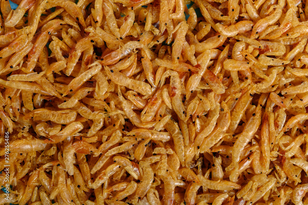 lots of dry shrimps as background and texture lots of dry shrimps as background and texture