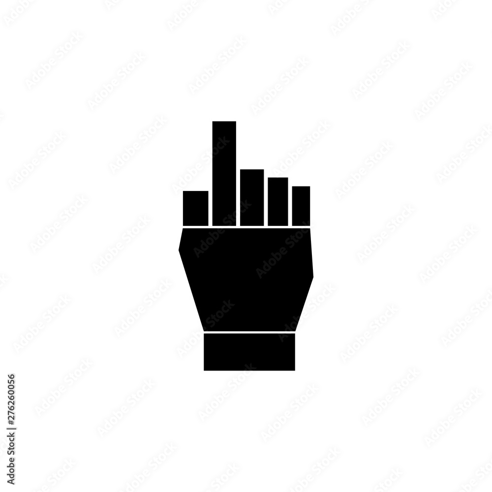 finger pointing geometric hand palm vector finger pointing geometric hand palm vector