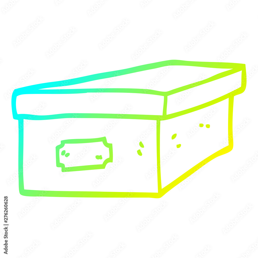 cold gradient line drawing cartoon filing box cold gradient line drawing cartoon filing box