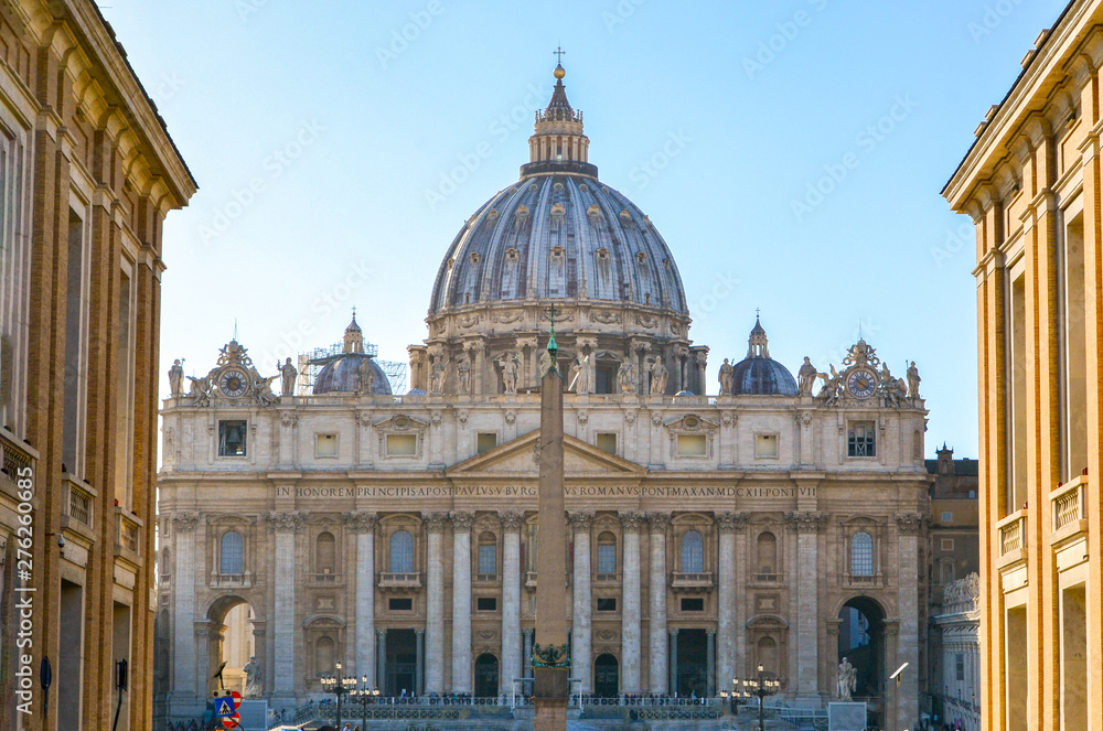 saint peters basilica in rome italy