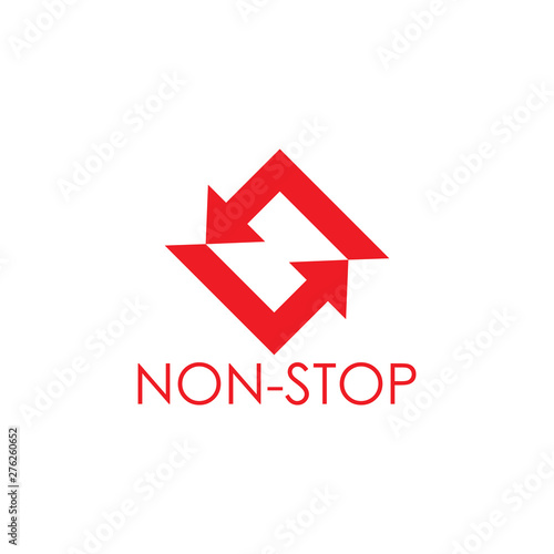 Free Download letter n circle geometric arrow square logo vector - GFXLoad