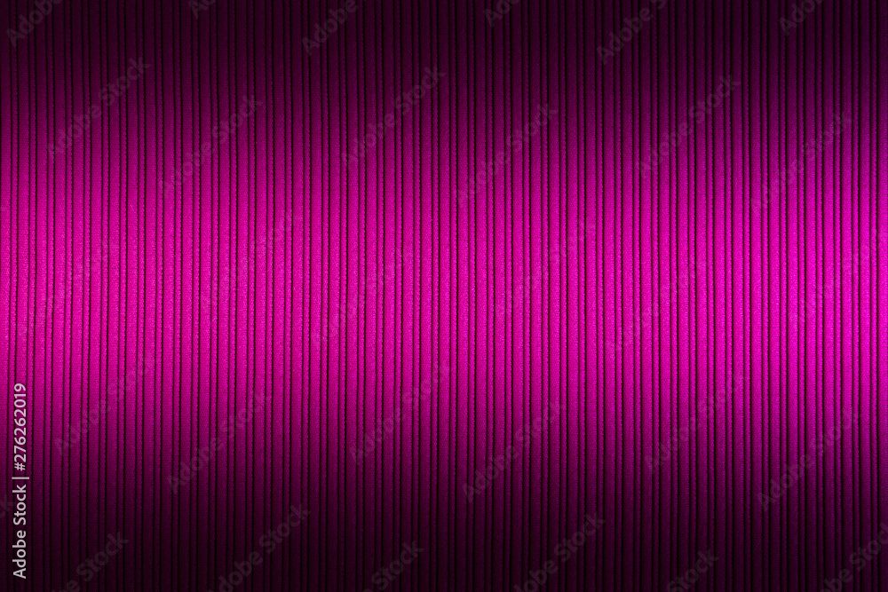 Fototapeta premium Decorative background magenta, fuchsia, purple color, striped texture upper and lower gradient. Wallpaper. Art. Design.