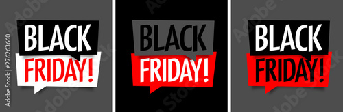 Black friday on speech bubble