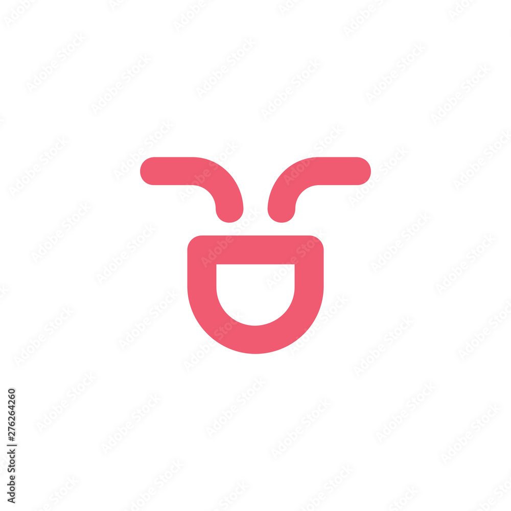 funny smile face character simple decoration logo vector funny smile face character simple decoration logo vector