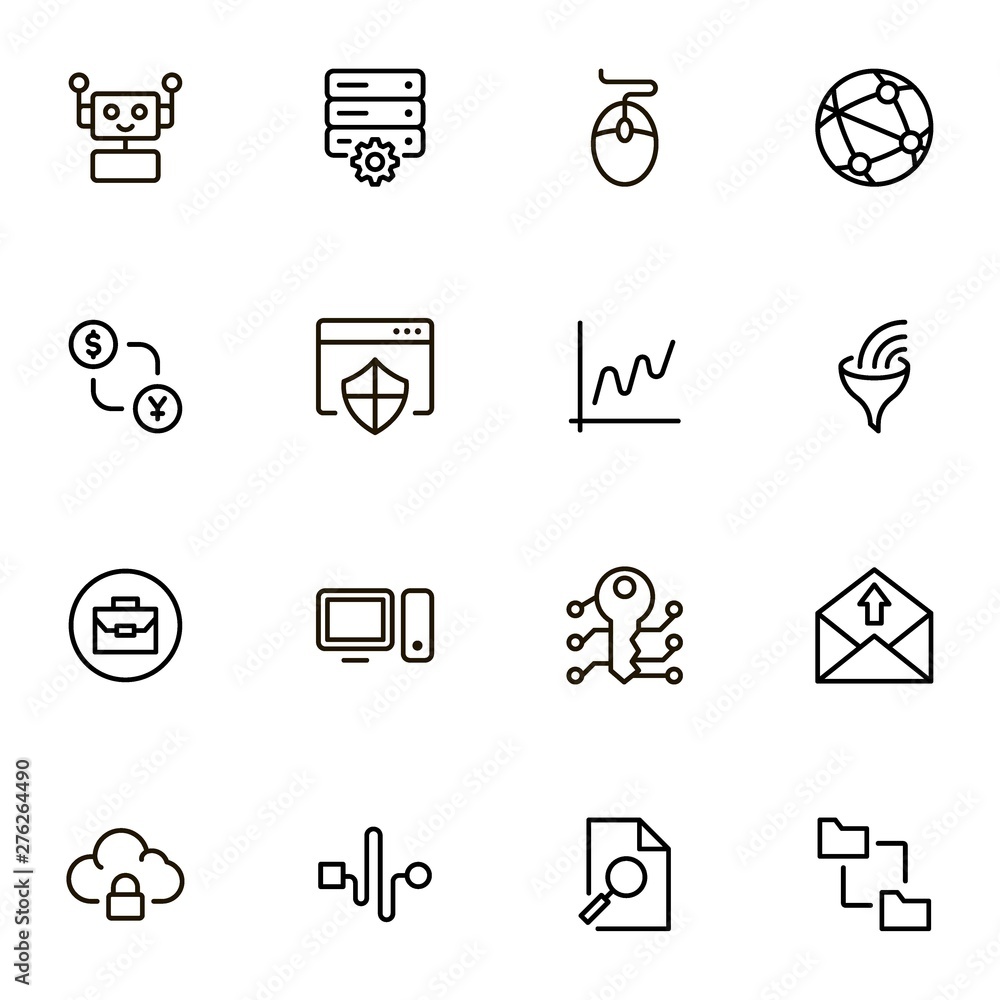 Development icon set. Development icon set.