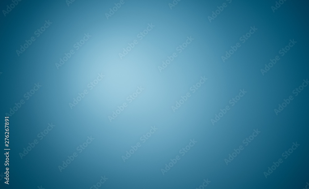 Gradient with glowing blue wall  background .