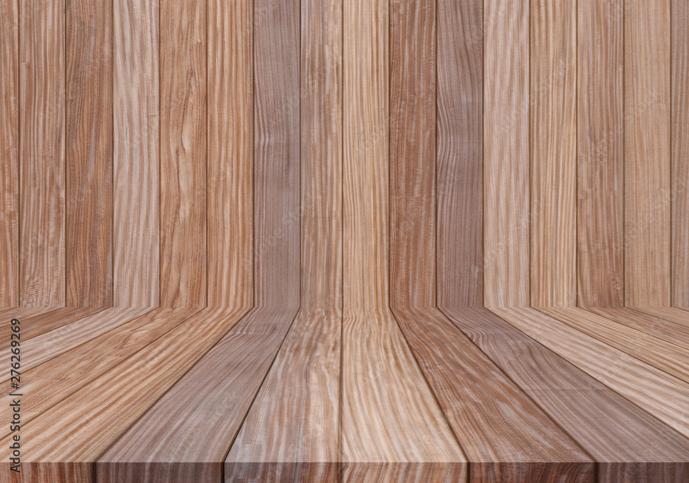Naklejka premium Wood texture background, wood planks wall and floor