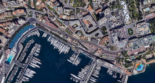 The most expensive city of Monaco Monte Carlo at noon from a height of 3 d © ppicasso