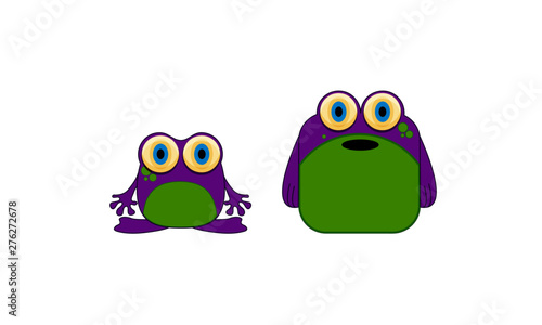 vector illustration of funny monsters