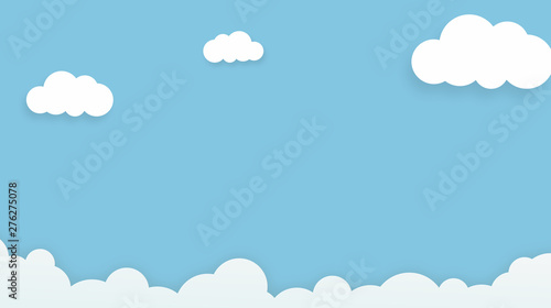 Obraz na płótnie Abstract kawaii Colorful Sky background. Soft gradient pastel Comic graphic. Concept for wedding card design or presentation w salonie