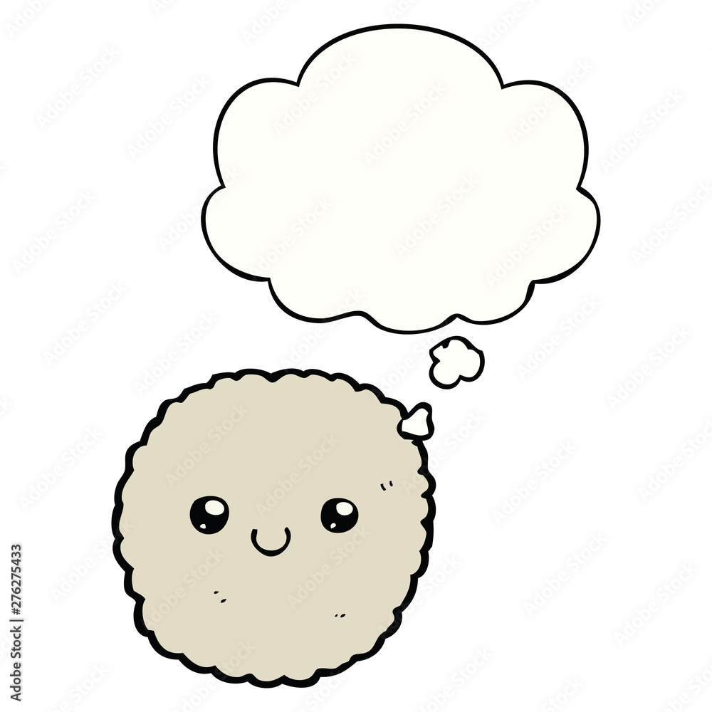 cartoon biscuit and thought bubble cartoon biscuit and thought bubble