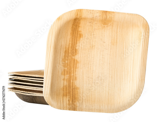 Biodegradable compostable tableware plates made from palm leaf