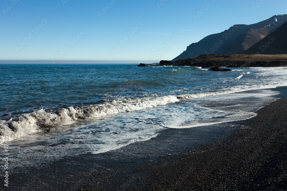 Beautiful spring sea landscape of Iceland Beautiful spring sea landscape of Iceland