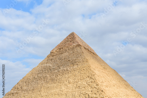 The great pyramid of Khafre in Giza plateau. Cairo  Egypt