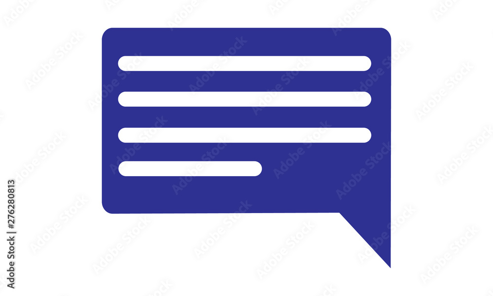 Text chat icon for mobile and web messaging Text chat icon for mobile and web messaging