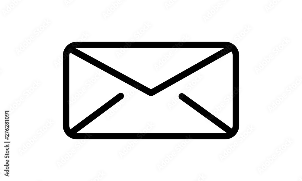 Envelope mail icon for email and communication Envelope mail icon for email and communication