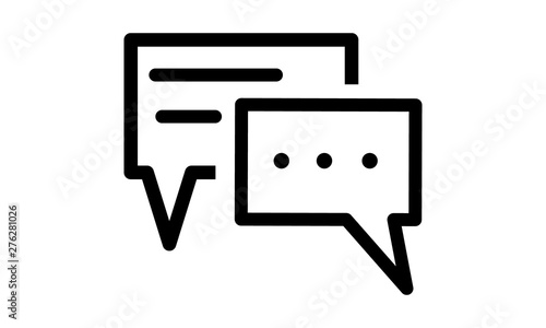 Chat messages icon for notifications and updates