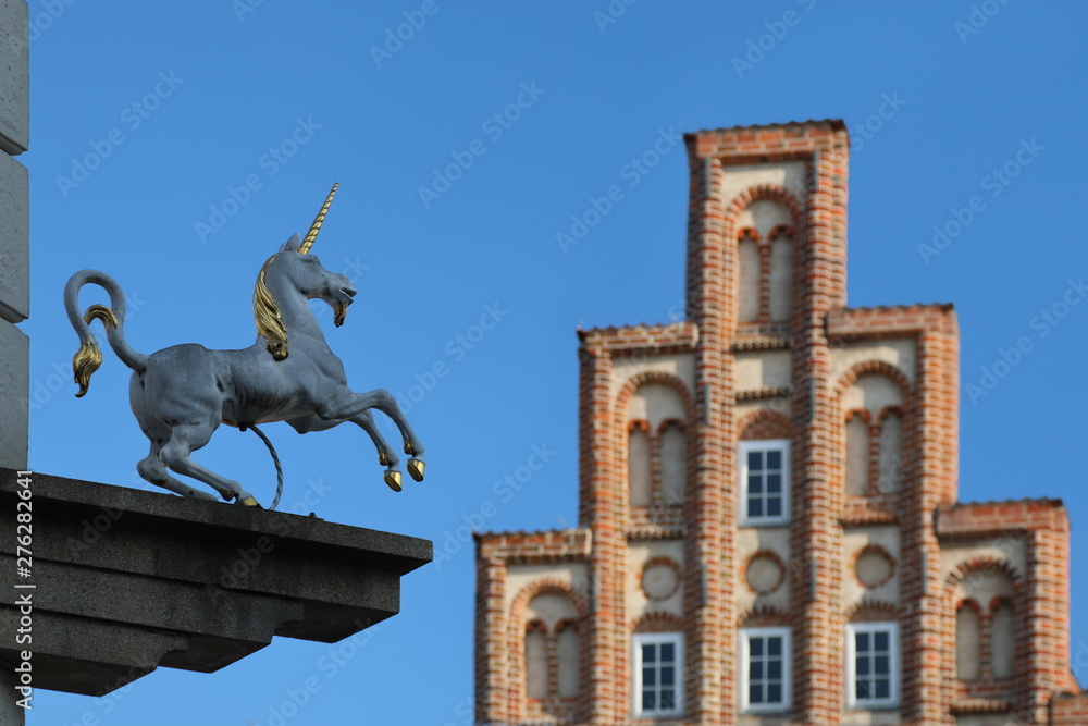 Fototapeta premium Das Einhorn von Lüneburg