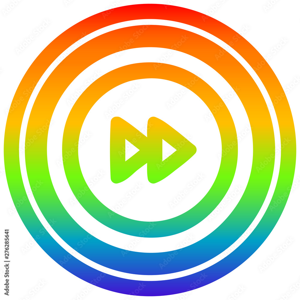 fast forward circular in rainbow spectrum fast forward circular in rainbow spectrum