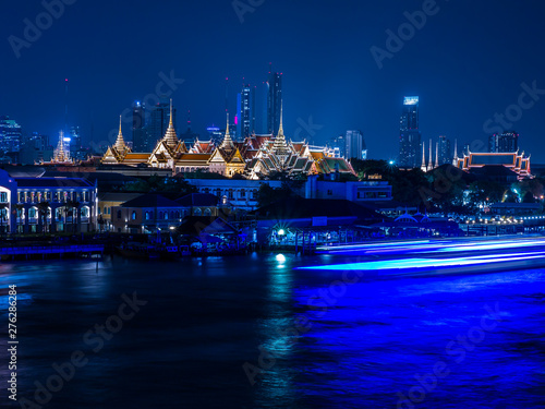What a beautiful view of the Chao Praya River Bangkok ,Thailand.