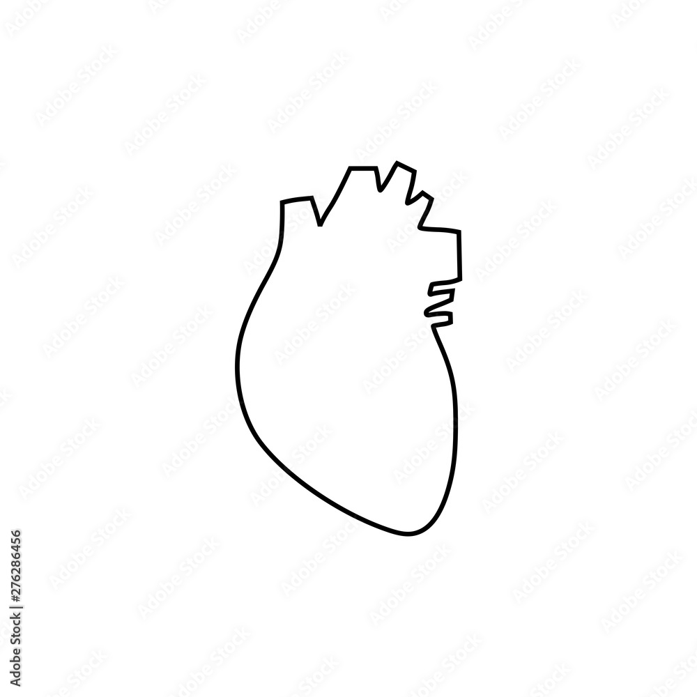 Sign heart, Human organ symbol heart Sign heart, Human organ symbol heart