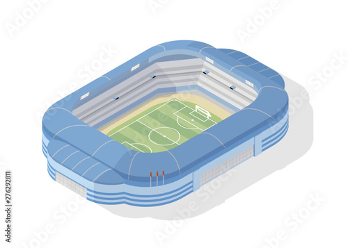 Isometric soccer stadium