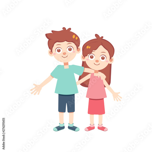 happy family time vector isolated