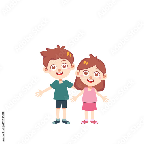 happy family time vector isolated