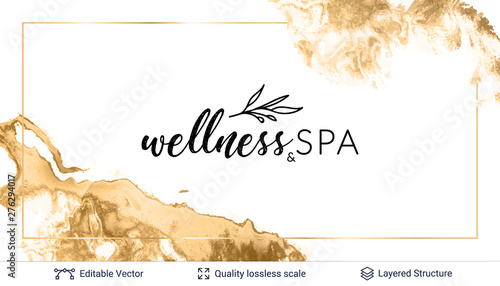 Beauty SPA care salon cosmetologist logo design.