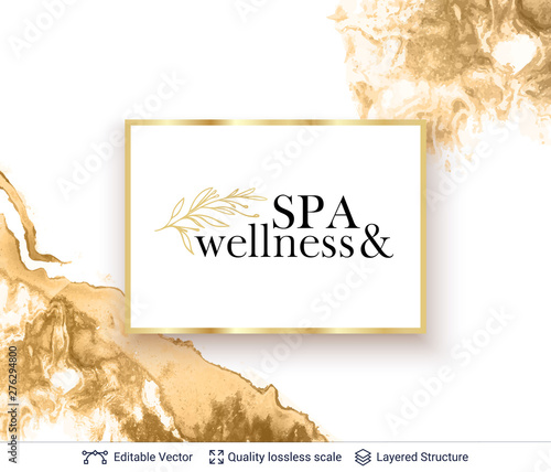 Beauty SPA care salon cosmetologist logo design.