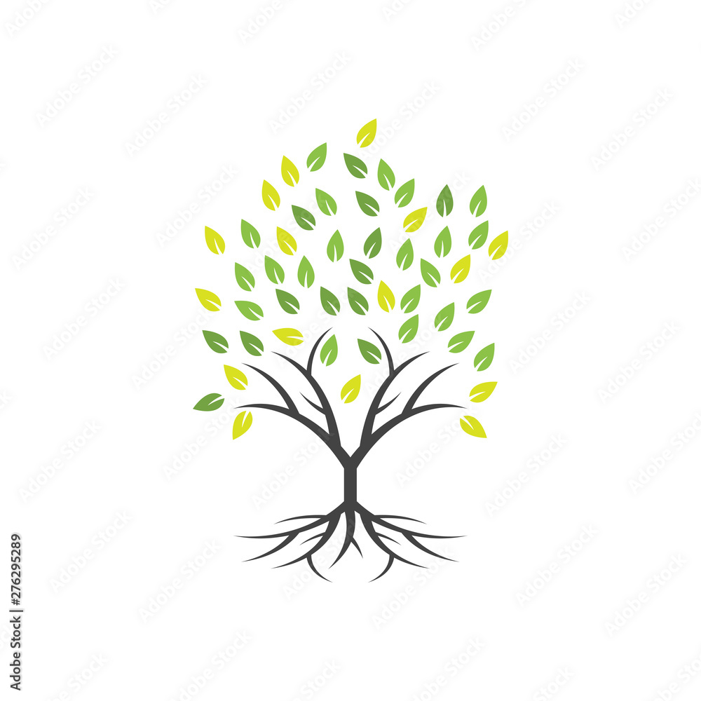 Tree clip art graphic design template vector isolated Tree clip art graphic design template vector isolated