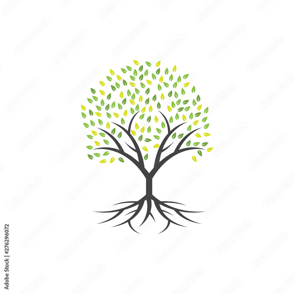 Obraz premium Tree clip art graphic design template vector isolated