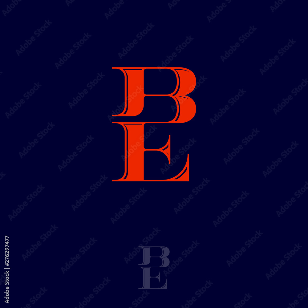 B and E Monogram. B, E logo from combined letters. Premium emblem for beauty or jewelry brand. B and E Monogram. B, E logo from combined letters. Premium emblem for beauty or jewelry brand.