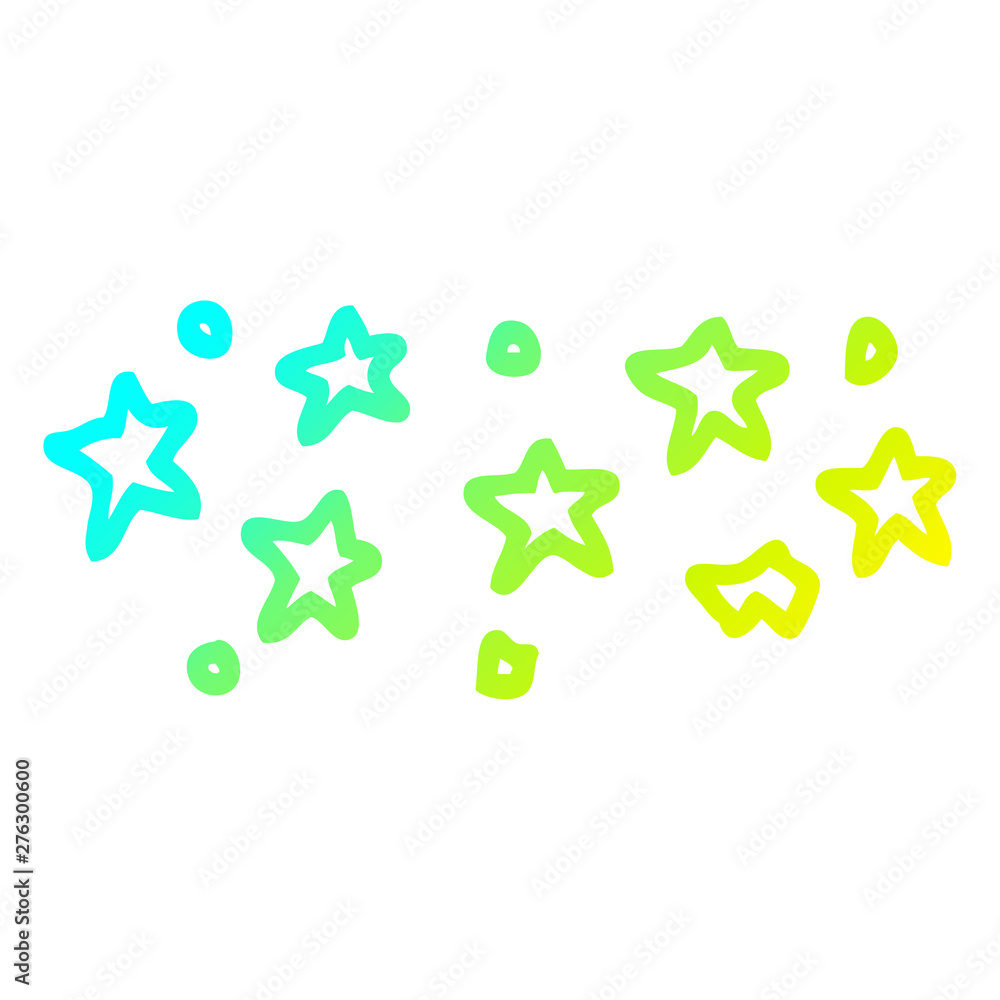 cold gradient line drawing cartoon stars cold gradient line drawing cartoon stars
