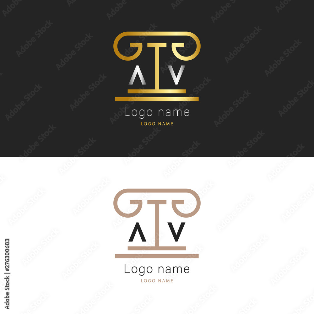 Logo for legal, lawyer, judicial company, for any business. Logo for legal, lawyer, judicial company, for any business.