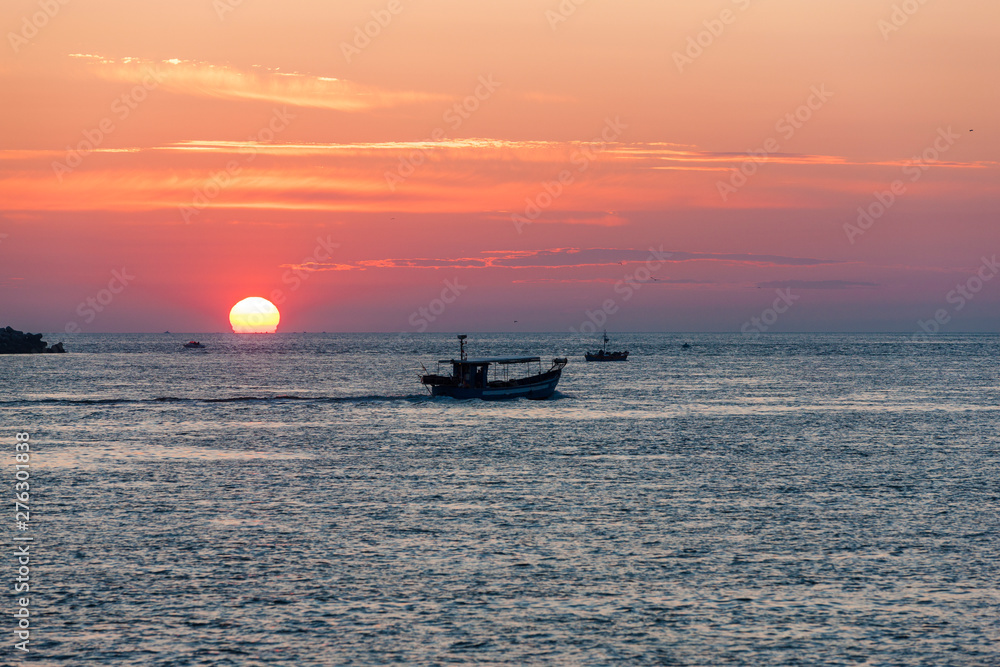 Dawn in Adriatic sea