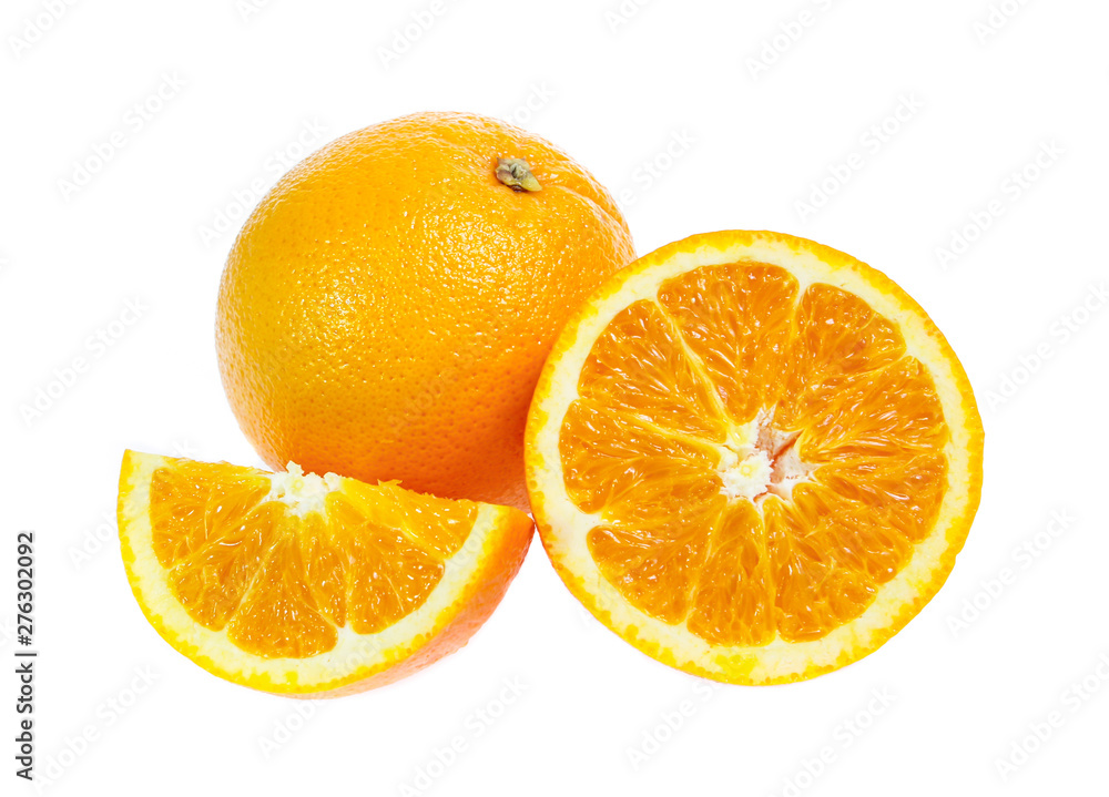 Orange fruit isolated on white background Orange fruit isolated on white background