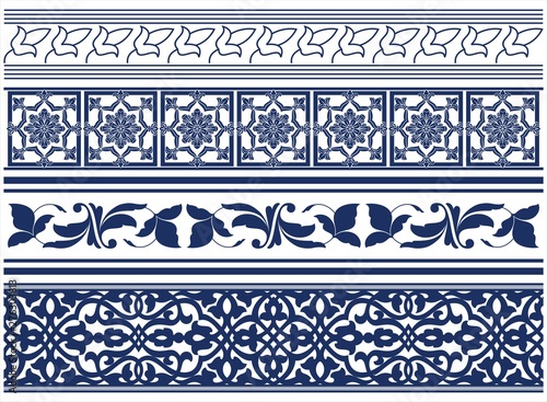 paisley floral pattern, textile , Rajasthan, royal India	