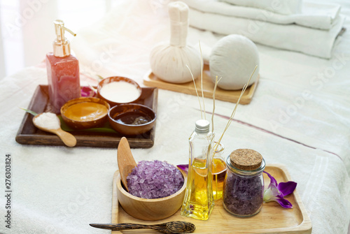 Scrub Cream for Spa, Facial Massage and Body Scrub.Spa massage for skin health
