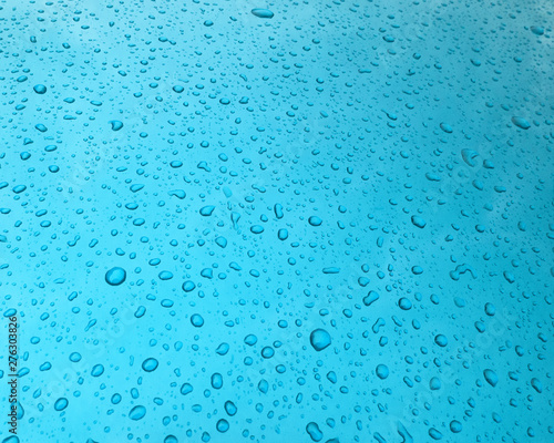 sfondo azzurro gocce d'acqua
