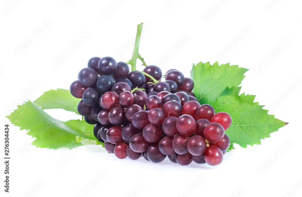 red grapes isolated on white red grapes isolated on white