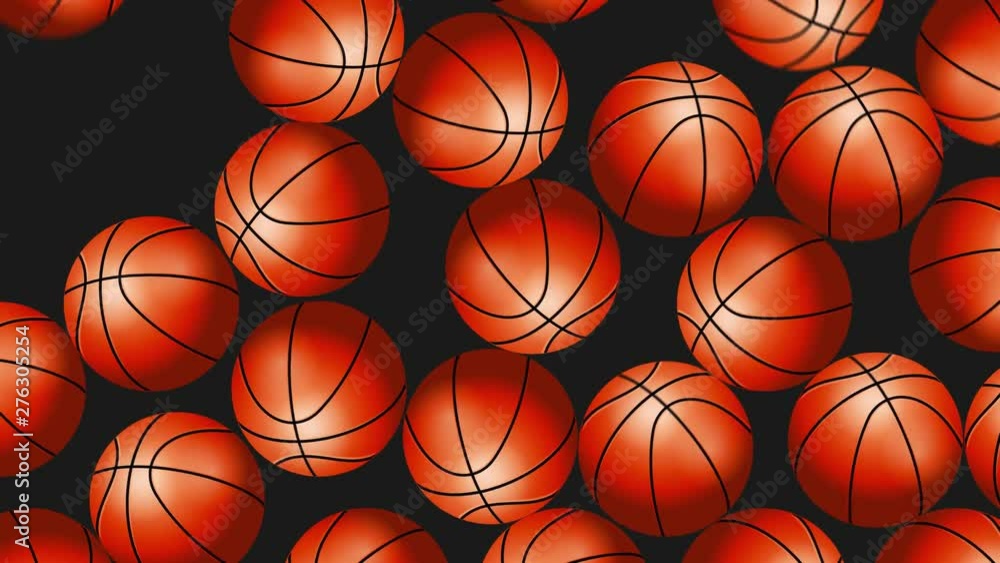 Basketball Balls On Background. Ideal For Your Sport Related Projects. 4K, 60fps Basketball Balls On Background. Ideal For Your Sport Related Projects. 4K, 60fps