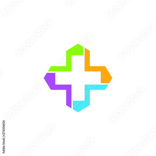Medical Healthcare Cross Pharmacy Hospital Logo Vector 