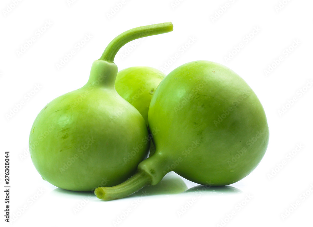 bottle gourds isolated on white background bottle gourds isolated on white background