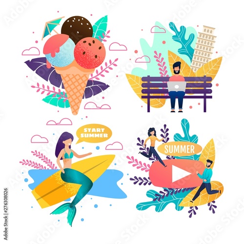 Vacation on Tropical Island and World Voyage Set