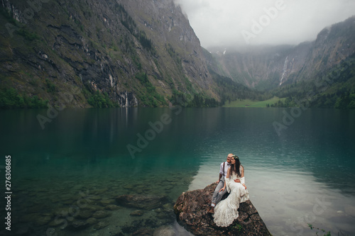 Photography Bride and groom after wedding ceremony.