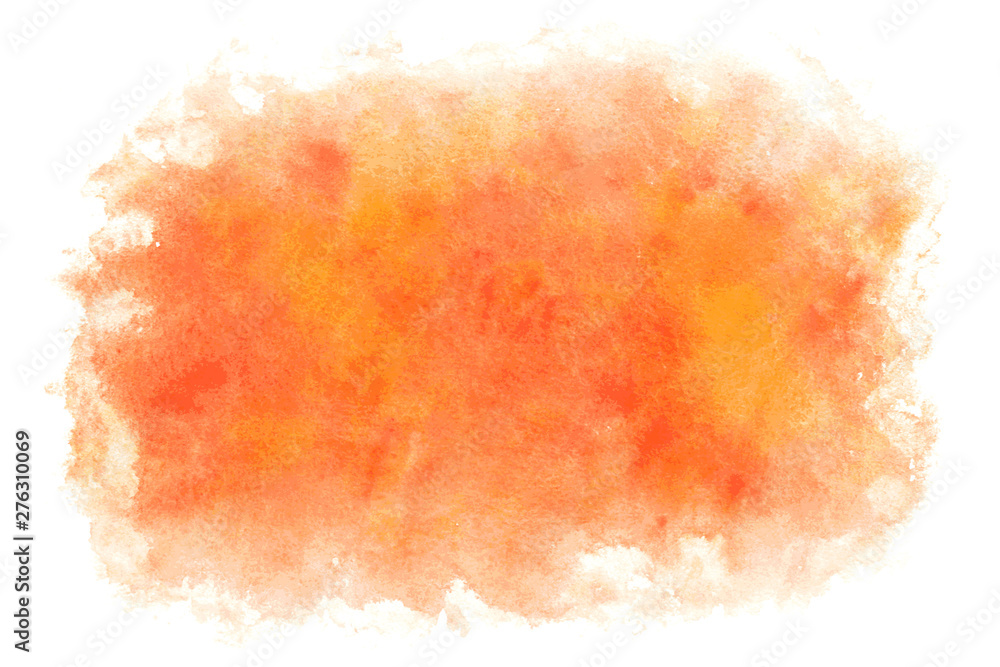 オレンジ アブストラクト 抽象 水彩 背景