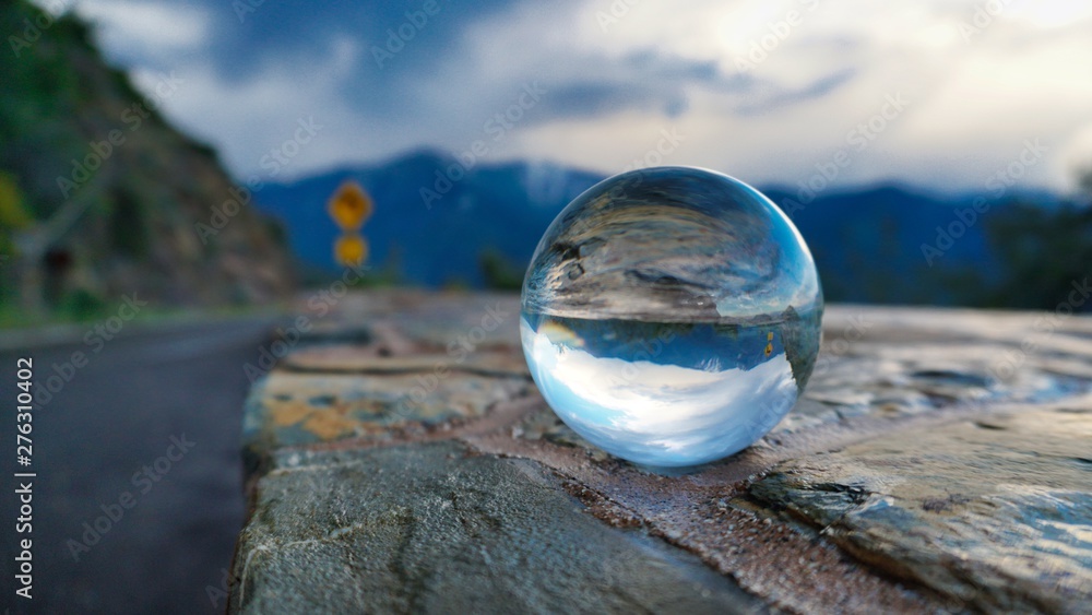 Sequoia national park through a lensball Sequoia national park through a lensball
