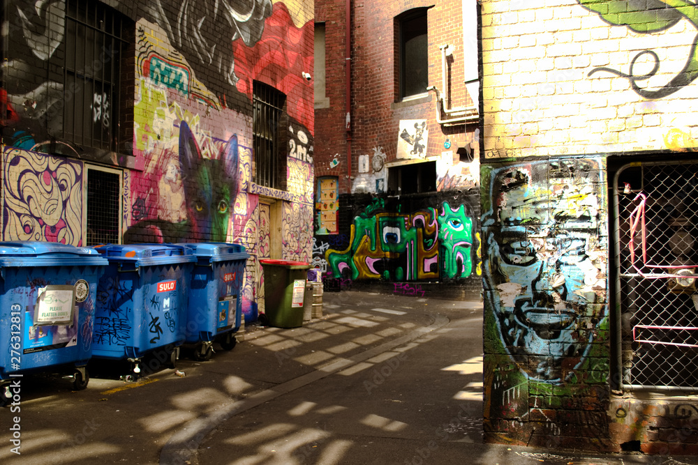 MELBOURNE - Street art by unidentified artist